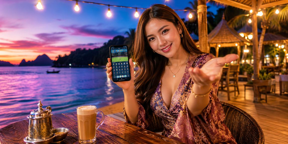 Pemain mengakses kasino live di telefon mudah alih Langkawi